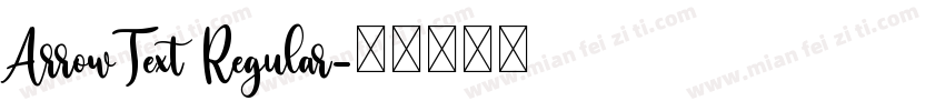 ArrowText Regular字体转换